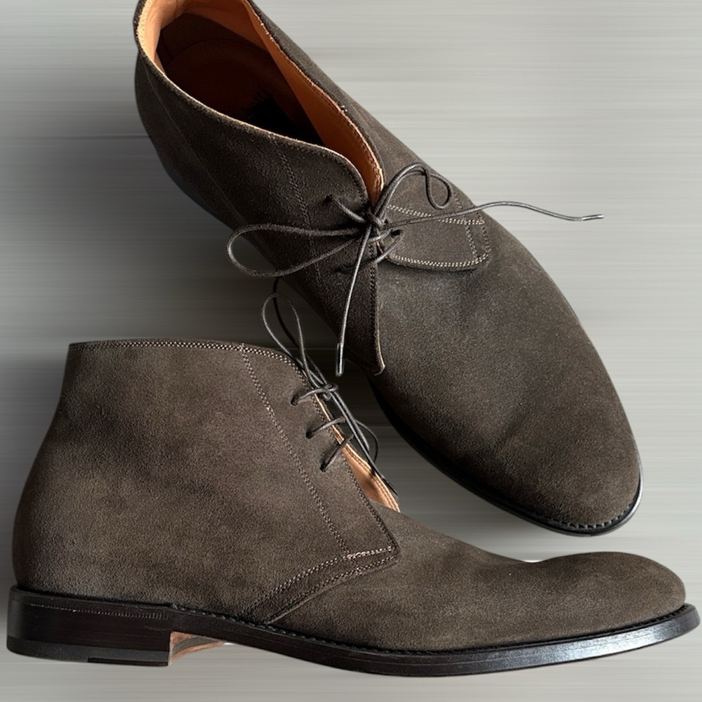 Franceschetti Men's Brown Suede Chukka Boots EU 41.5